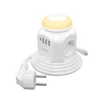 Image 1 of AISENS 4 Plug + 3 USB 1,4 m Switch (ASPS-3A1CL01-W)