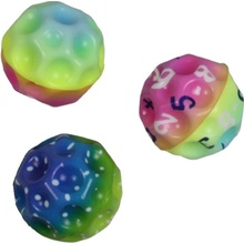 Papillon míček měkké gumové duhový design 6 cm