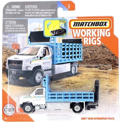 Matchbox Real Working Rigs GMC 3500 Attenuator Truck