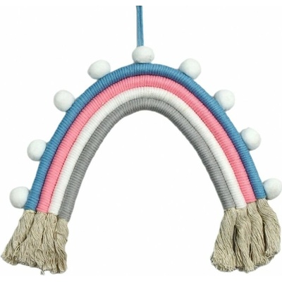 Flamenco Mystique závěsná dekorace na zeď duhové macramé OZD11WZ4