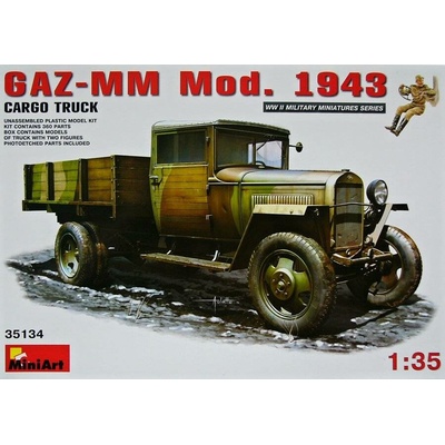 MiniArt GAZ MM Mod. 1943 Cargo Truck w/ 5 Figures 1:35