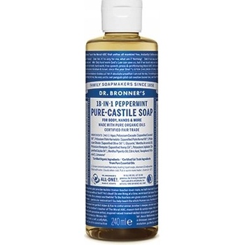 Dr. Bronner's tekuté univerzálne bio mydlo ALL-ONE Peppermint 236 ml