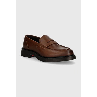 Tommy Hilfiger Light loafer pánské hnědé FM0FM05089 – Zbozi.Blesk.cz