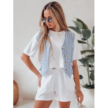 Dstreet dámske šortky OWN STYLE SY0451 biela