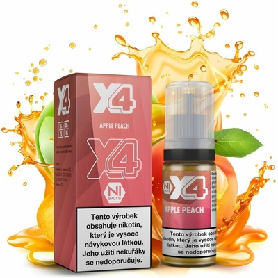 X4 Bar Juice Apple Peach 10 ml 10 mg