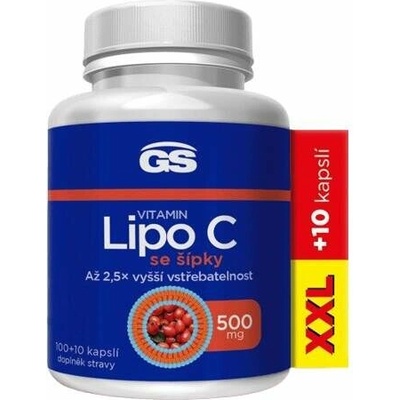 GS Vitamin Lipo C 500 mg se šípky XXL 110 kapslí