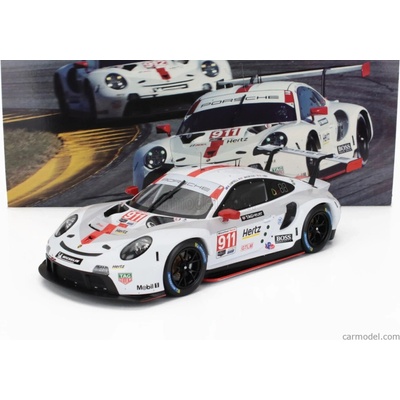 Ixo-models Porsche 911 991-2 Rsr Team Porsche Gt N 912 2nd Gtlm Class 24h Daytona 2020 Earl Bamber Mathieu Jaminet Laurens Vanthoor Bílá Červená 1:18