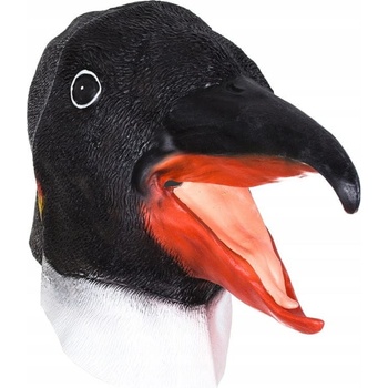 Korbi Profesionálna latexová maska Penguin hlava tučniaka