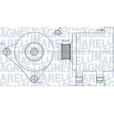 Alternátor MAGNETI MARELLI 063731918010