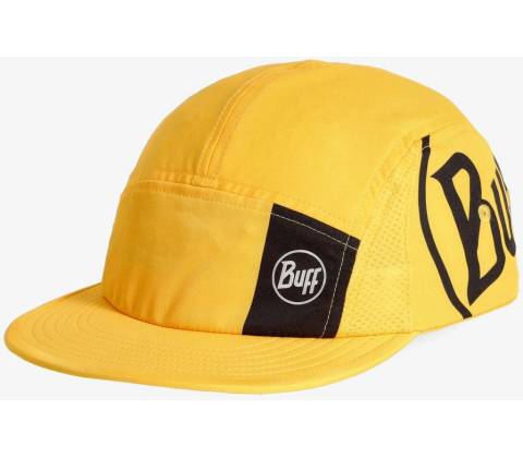 BUFF 5 Panel Cap logo yellow