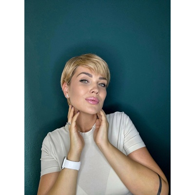 Parochňa Alice z pravých a umelých vlasov blond