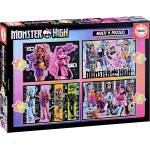 Educa Пъзел Educa 4 в 1 - Monster High (EDU19706) - baby