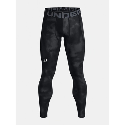 Under Armour Pánské kompresní legíny UA HG Armour Printed Lgs-BLK černé