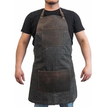 BeaverCraft Zástera AP4 plátená kožená hnedá