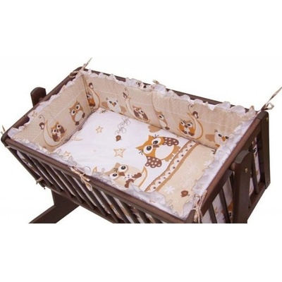 Scarlett 6-dílná sada do kolébky sovička béžová 76 x 75 cm – Zbozi.Blesk.cz