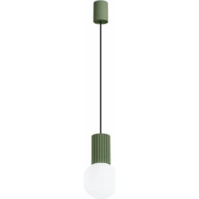 Sollux Lighting Závesné svietidlo Halo, 1x biele sklenené tienidlo, og