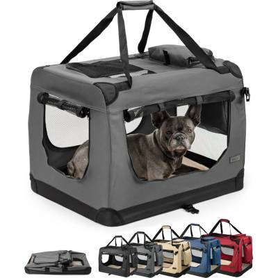 lionto skladací prepravný box pre psov 70 x 52 x 50 cm