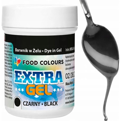 Food Colours Farbivo v géli 1 ks čierne 35 g 35 ml