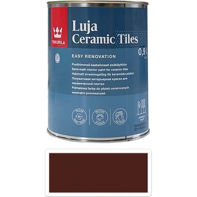 TIKKURILA Luja Ceramic Tiles 0,9 l Mahagónová hnedá