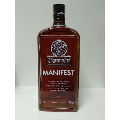 Jägermeister Manifest 38% 1 l (holá láhev)