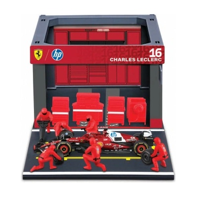 Bburago Bburago - Formula Racing F1 Pit Pass set - Ferrari SF-25 (2025) 16 Charles Leclerc 1:43