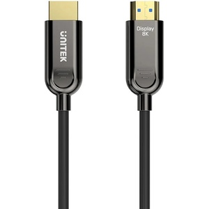 Unitek Unitek C11085GY01 оптичен кабел, HDMI 2.1, AOC, 15 m, черен (C11085GY01-15M)