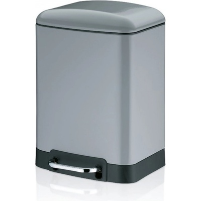 Kela Кош за отпадъци с педал Davino - светло сив - 6 л (KELA 22997)