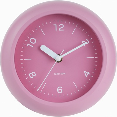 Karlsson Slope стенен часовник, розов (KA6047PI)