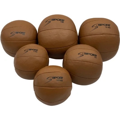 S-Sport classic Кожена медицинска топка, 0, 5 кг