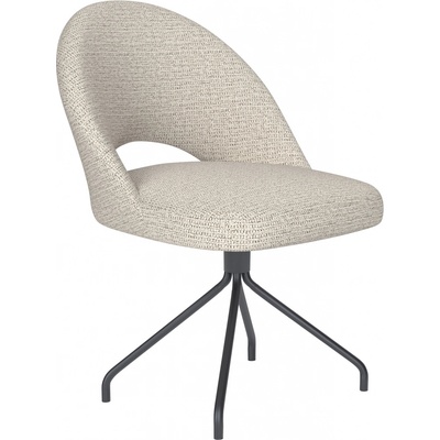 White Label Living Mick kovové nohy oblouk béžový látkový potah