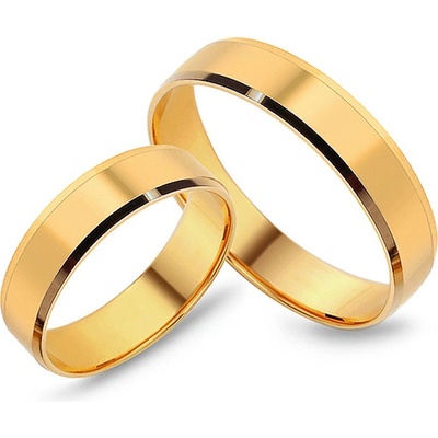 iZlato Forever Svatební prsteny klasické žluté šířka CSOB60