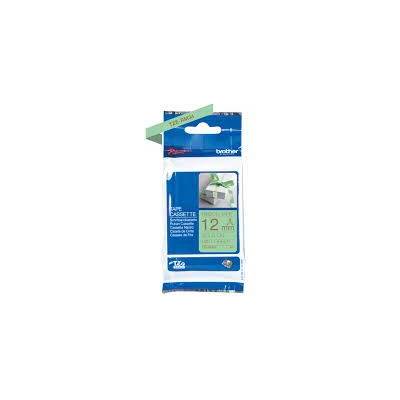 Brother TZE-RM34, 12mm x 4m, златен печат/зелен фон, оригинална лента (TZERM34)