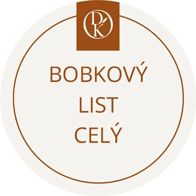 Davídkovo koření Etiketa Bobkový list celý béžová průměr 4,5 cm 1 ks