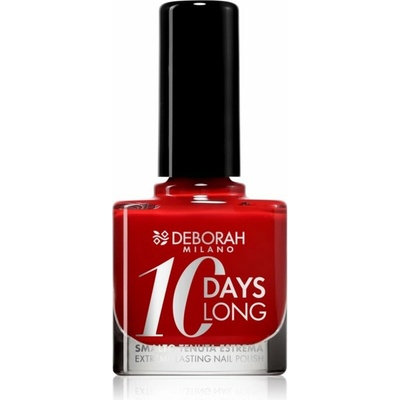Deborah Milano 10 Days Long rychleschnoucí lak na nehty odstín 161 Dark Red 11 ml