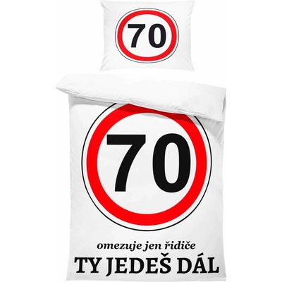Impar Obliečky Ty ideš ďalej 70 rokov 140x200 70x90