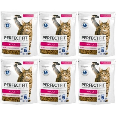 PERFECT FIT Adult 1+ bohaté na čerstvého lososa 6 x 750 g