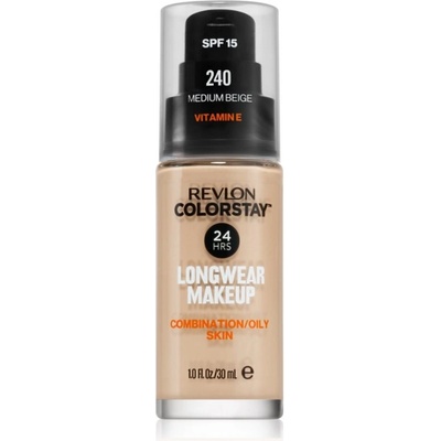 Revlon Cosmetics ColorStay SPF 15 dlhotrvajúci zmatňujúci make-up pre mastnú a zmiešanú pleť 240 Medium Beige 30 ml