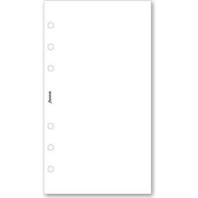 Filofax Poznámkový papír, čistý, bílý, 30 listů náplň osobních diářů A6