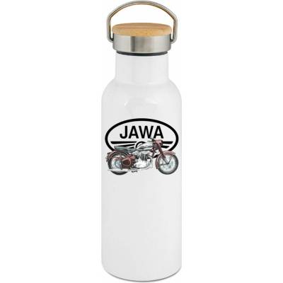 123TRIKO termoska Jawa 500 OHC, bílé logo, v4 500 ml