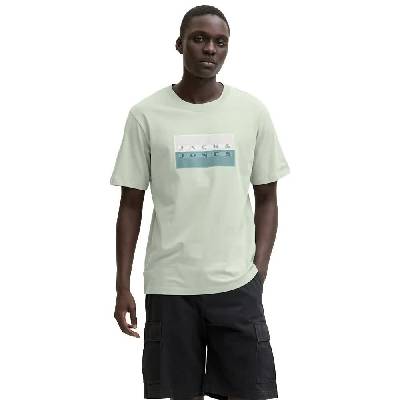 Тениска Jack & jones Fusion Dots Print short sleeve T-shirt - Green (Aqua Gray)