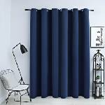 Pure Line Home Плътна завеса в цвят морскосин с метални халки, 290 x 245 см