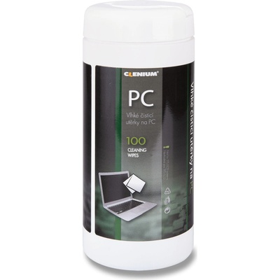 Clenium Vlhké čisticí utěrky na PC Cleaning Wipes dóza, 100 ks