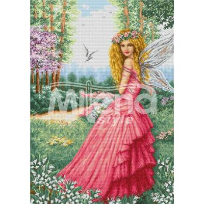 Milena Style Пролетна фея - гоблен със схема конци Ariadna 1: 1