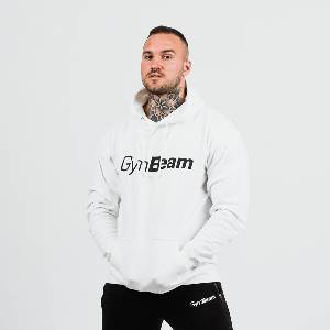 GymBeam Суичър PRO Hoodie White L