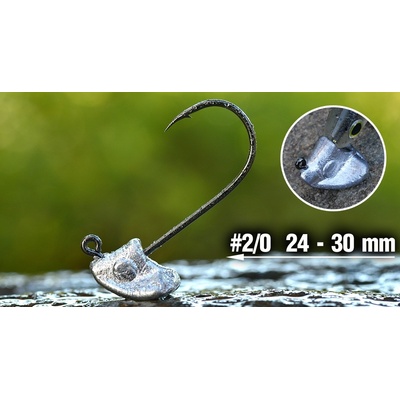 REDBASS Neváznoucí jigová hlava StandUp Pro Sickle vel.2 24 - 30mm 5g 5 ks