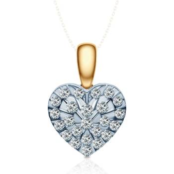 SAVICKI Висулка Savicki: двуцветно злато, диаманти