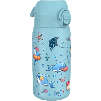 ION8 Бутилка за вода Ion8 Print, мет, 400ml, Sharks (32032-А-АКУЛИ)