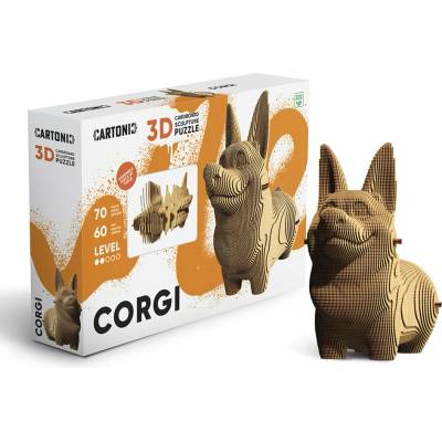 Cartonic 3D PUZZLE CORGI 70 ks