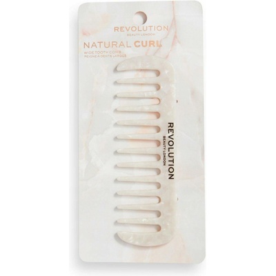 Revolution Haircare Natural Curl Wide Tooth Comb hřeben pro vlnité a kudrnaté vlasy White – Zboží Dáma