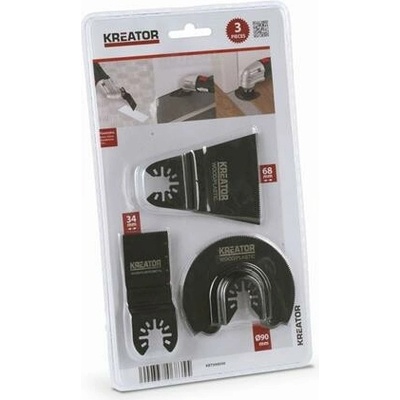 Sada příslušenství Kreator KRT990040 pro oscilační brusky 3ks